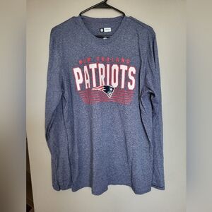 New England Patriots Long Sleeve T-Shirt, Size Large